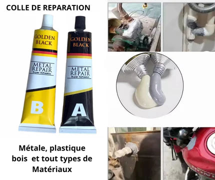 Colle de Réparation Ultra-Résistante A+B – Réparez Tout Sans Soudure En Quelques Minutes , 2 EN 1