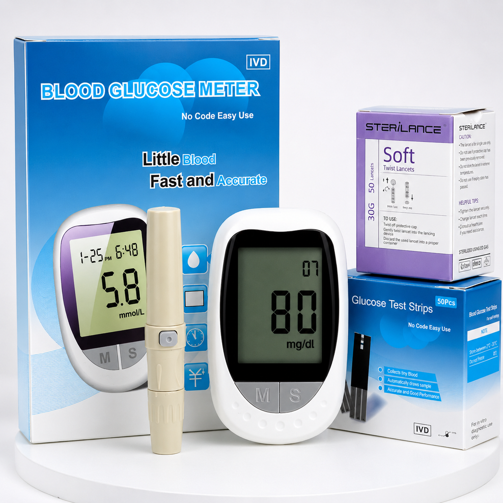 SURVEILLEZ VOTRE GLYCÉMIE CHEZ VOUS         Un kit complet et simple pour suivre votre glycémie à domicile