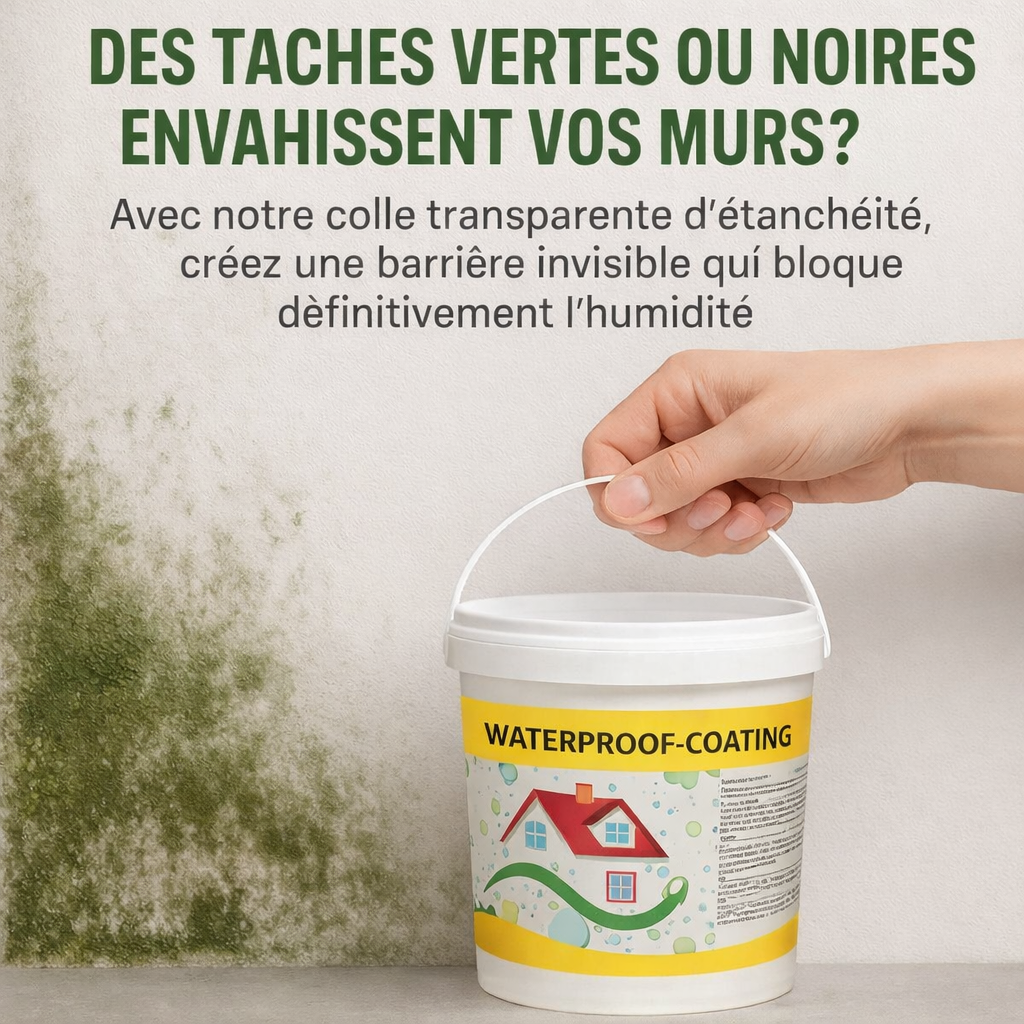 💧COLLE D'ETENCHEITER TRANSPARANTE: STOPPEZ LES FUITES D’EAU AVANT QU’ELLES NE DÉTRUISENT VOTRE MAISON