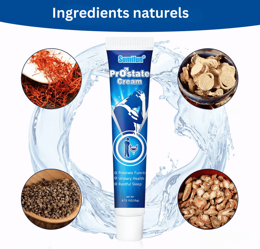 Crème Naturelle Anti-Prostate – Diminue l'inflammation, élimine les troubles urinaire,  Renforce et Redonne Confiance aux Hommes